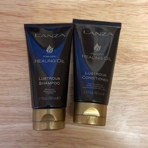 Lanza healing oil lustrous shampoo & conditioner travel size